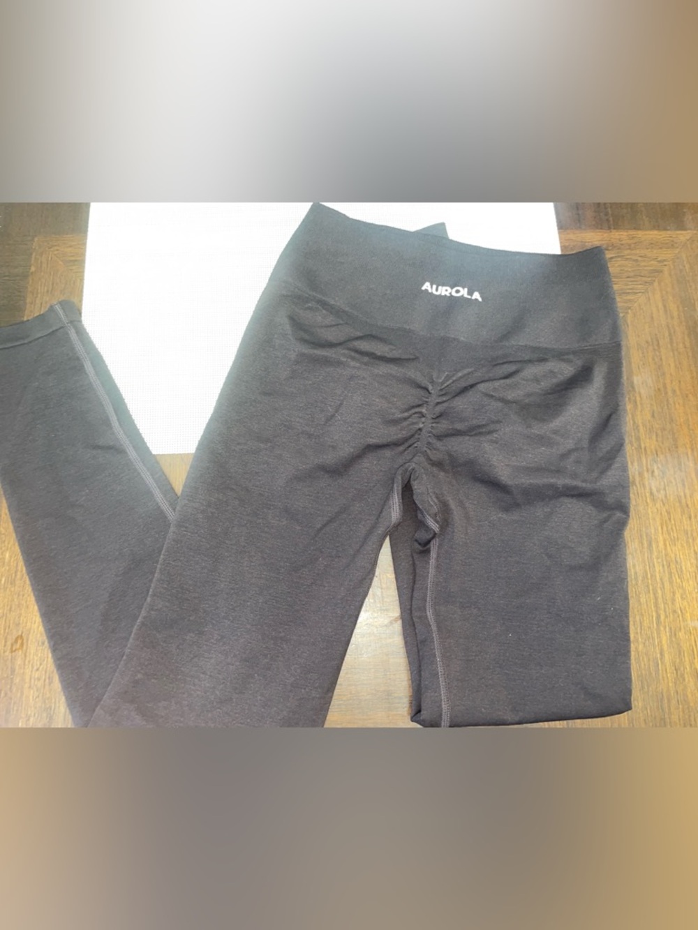 Aurola Scrunch Butt Seamless Leggings Women Small Brown Gym Workout